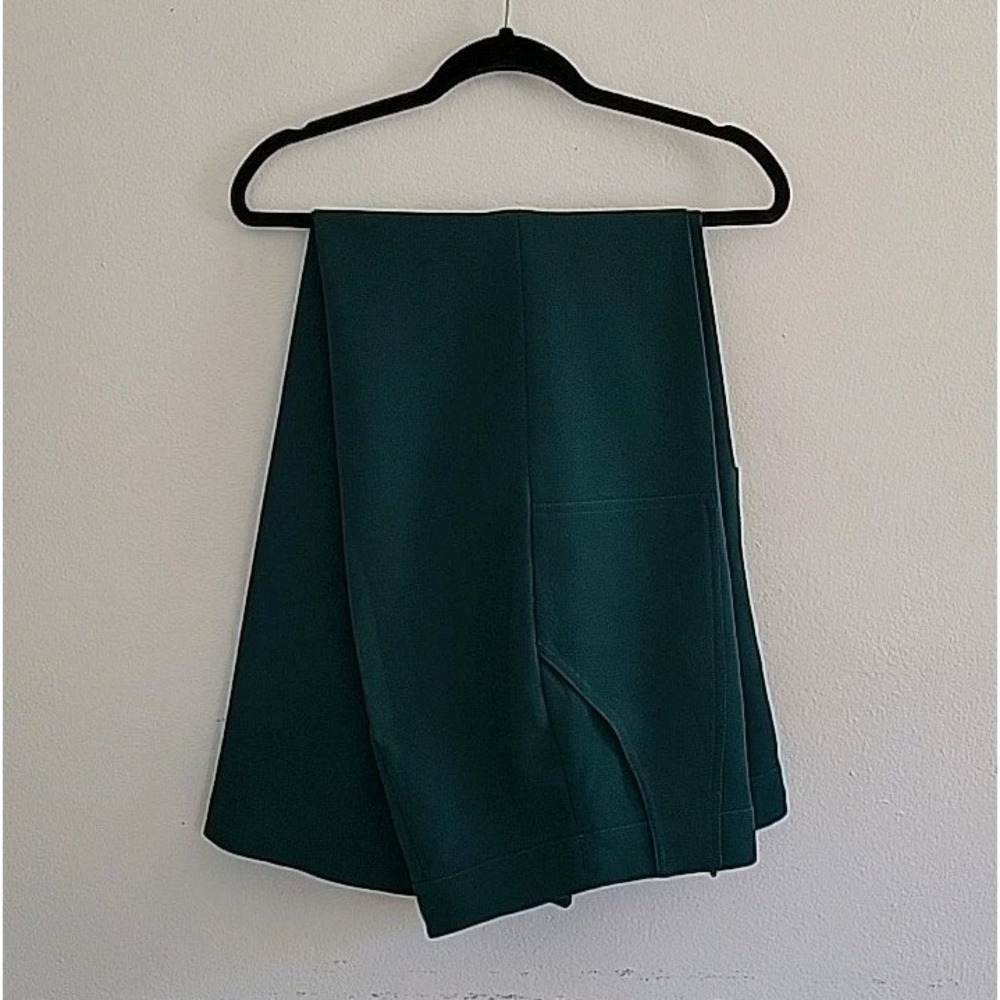 Aqua Brand Trouser Pants Emerald Green Wide Leg High Rise Elevated Feminine